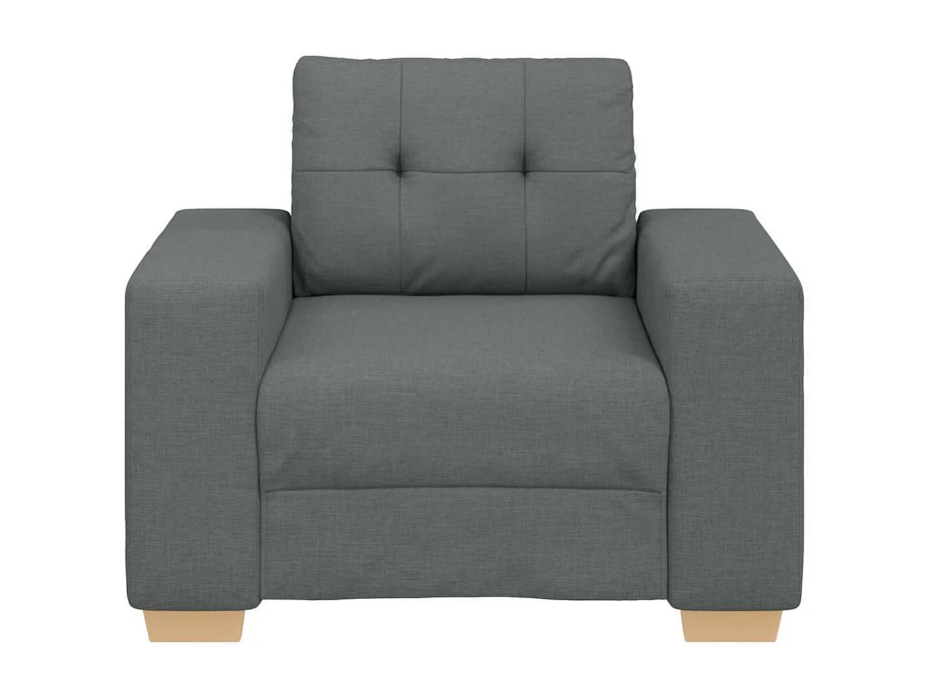 Fauteuil Gris foncé 60 cm Tissu