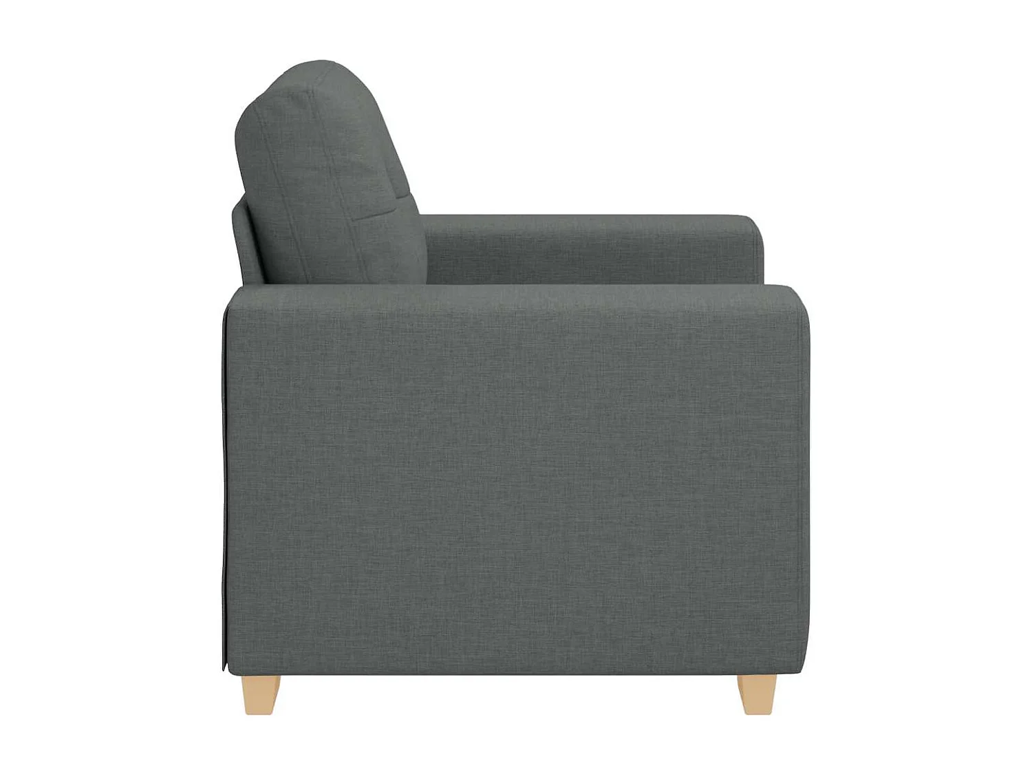 Fauteuil Gris foncé 60 cm Tissu