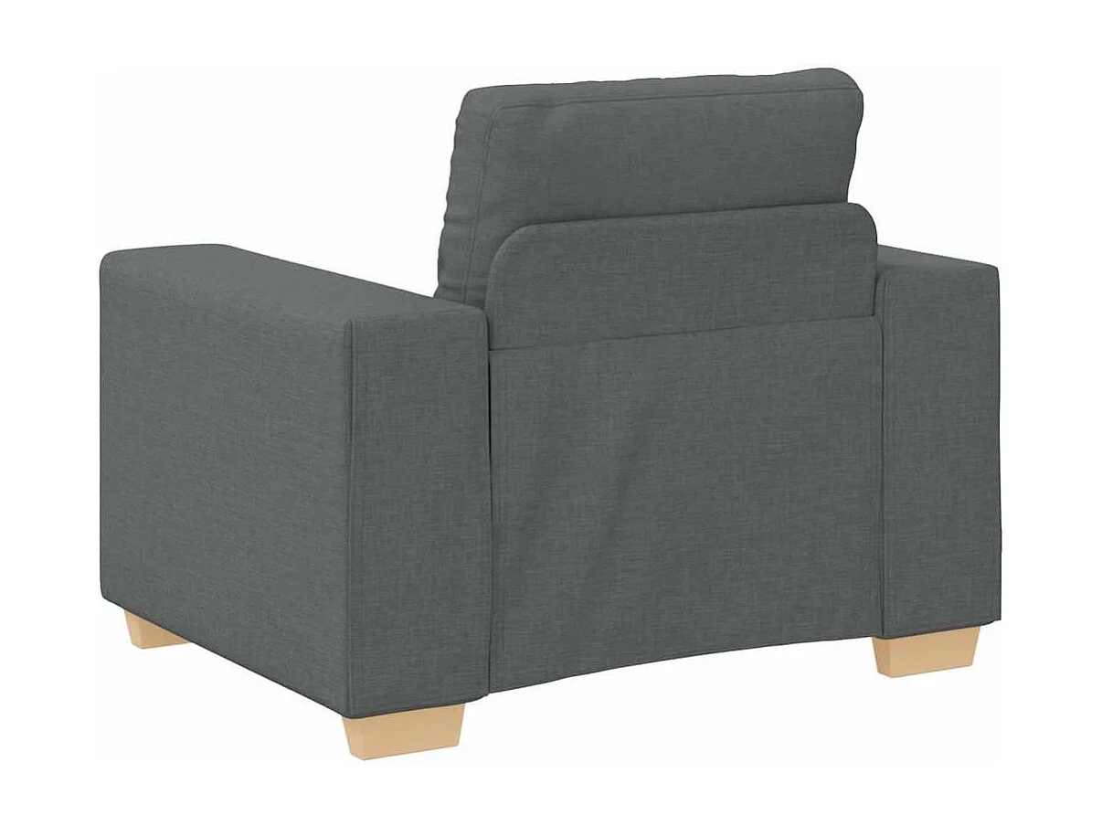 Fauteuil Gris foncé 60 cm Tissu
