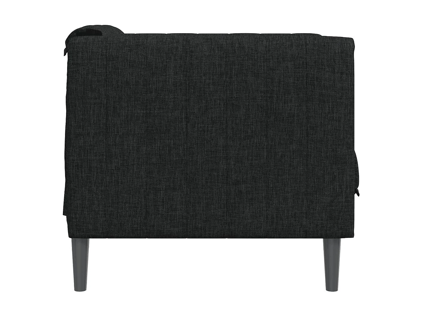 Sillón de tela negra