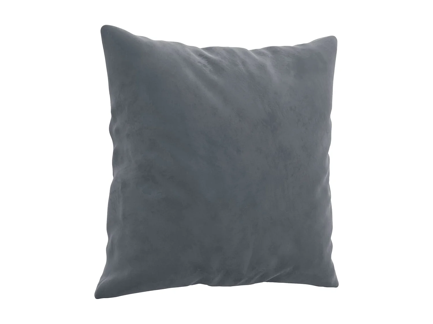 Conjunto de sofá de 2 piezas con cojines de terciopelo gris oscuro