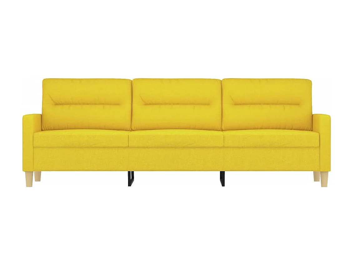 3-zitsbank Lichtgeel 180 cm Stof