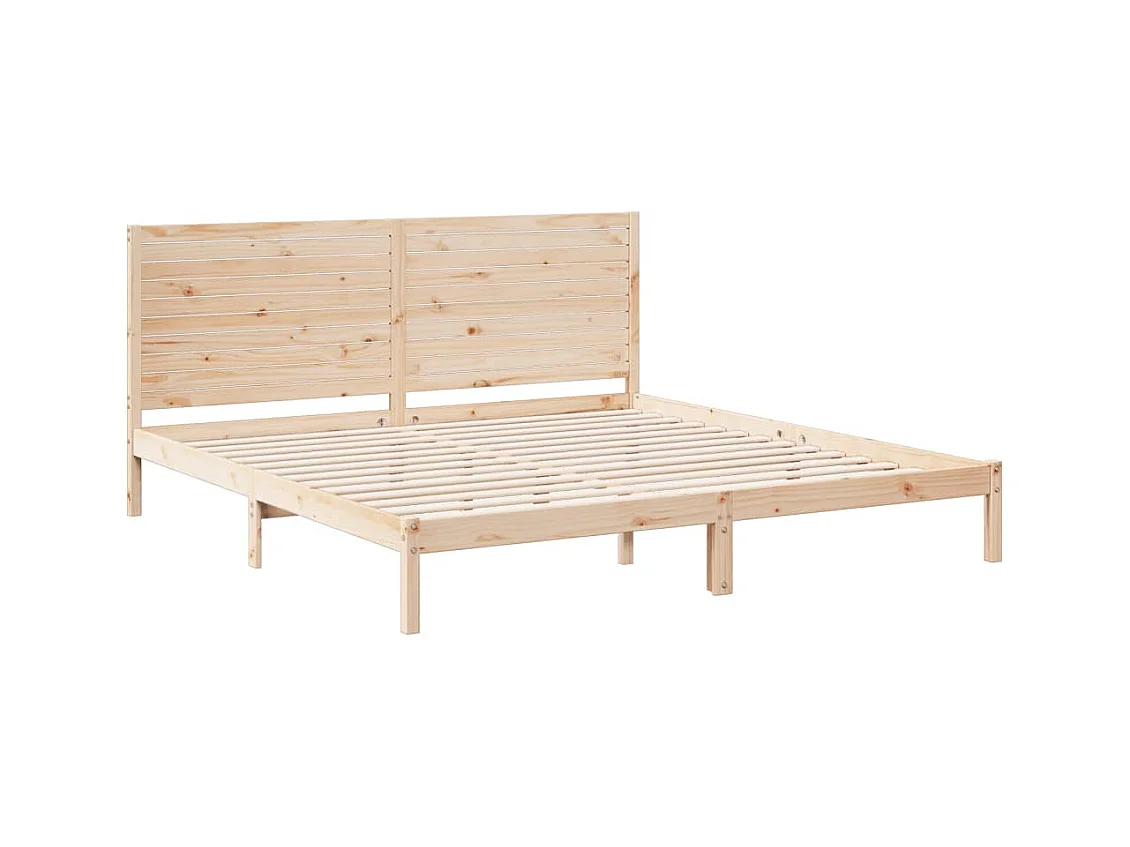 Extra lang bedframe zonder matras 180x220 cm massief hout