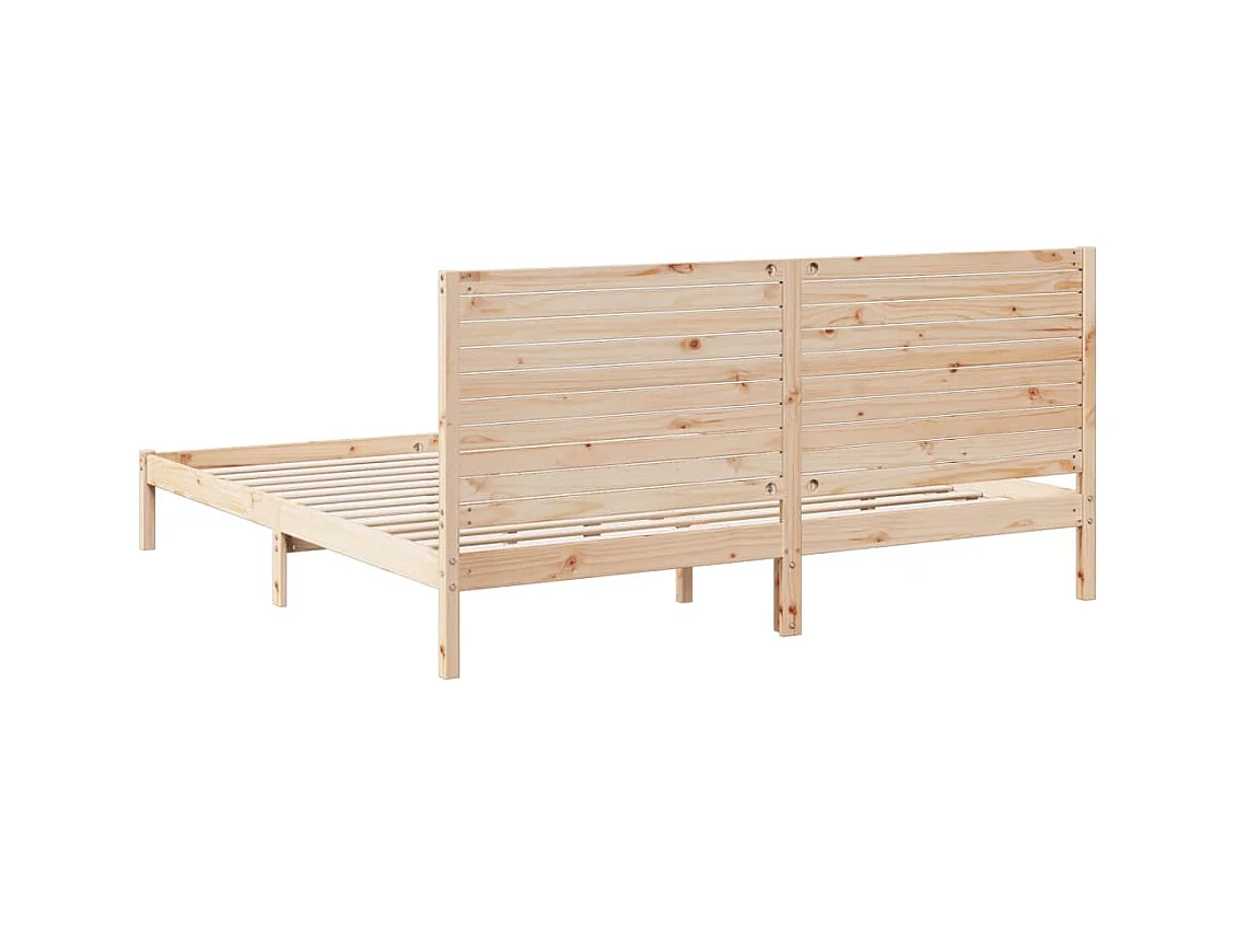 Extra lang bedframe zonder matras 180x220 cm massief hout