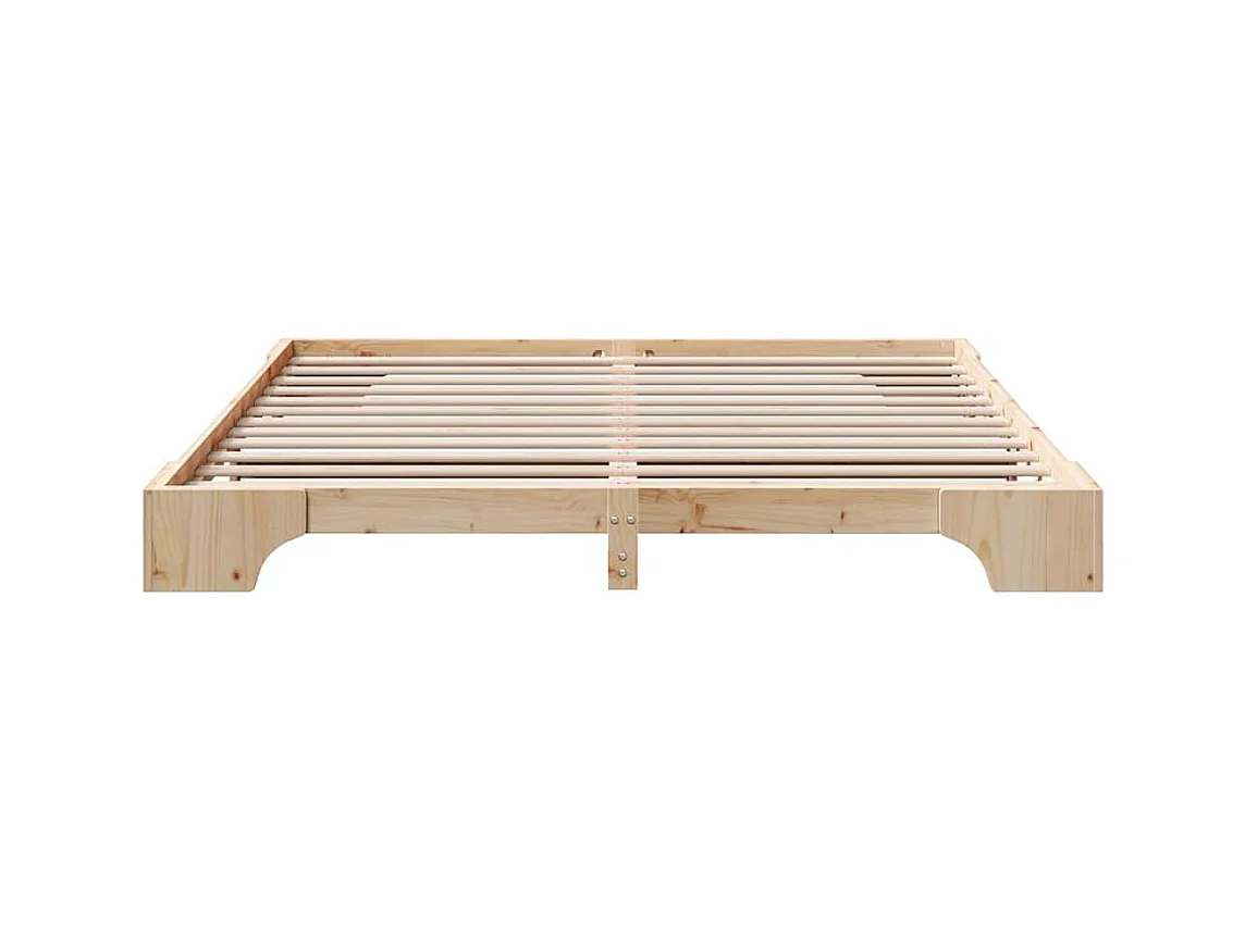 Cadre de lit Pin massif 180 x 200 cm Bois massif en pin