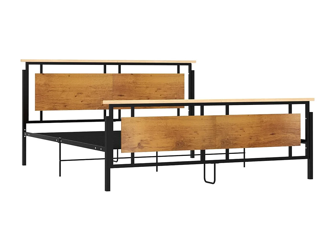 Estructura de cama de metal sin colchón 180x200 cm