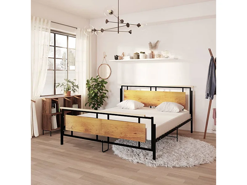 Struttura letto in metallo senza materasso 180x200 cm