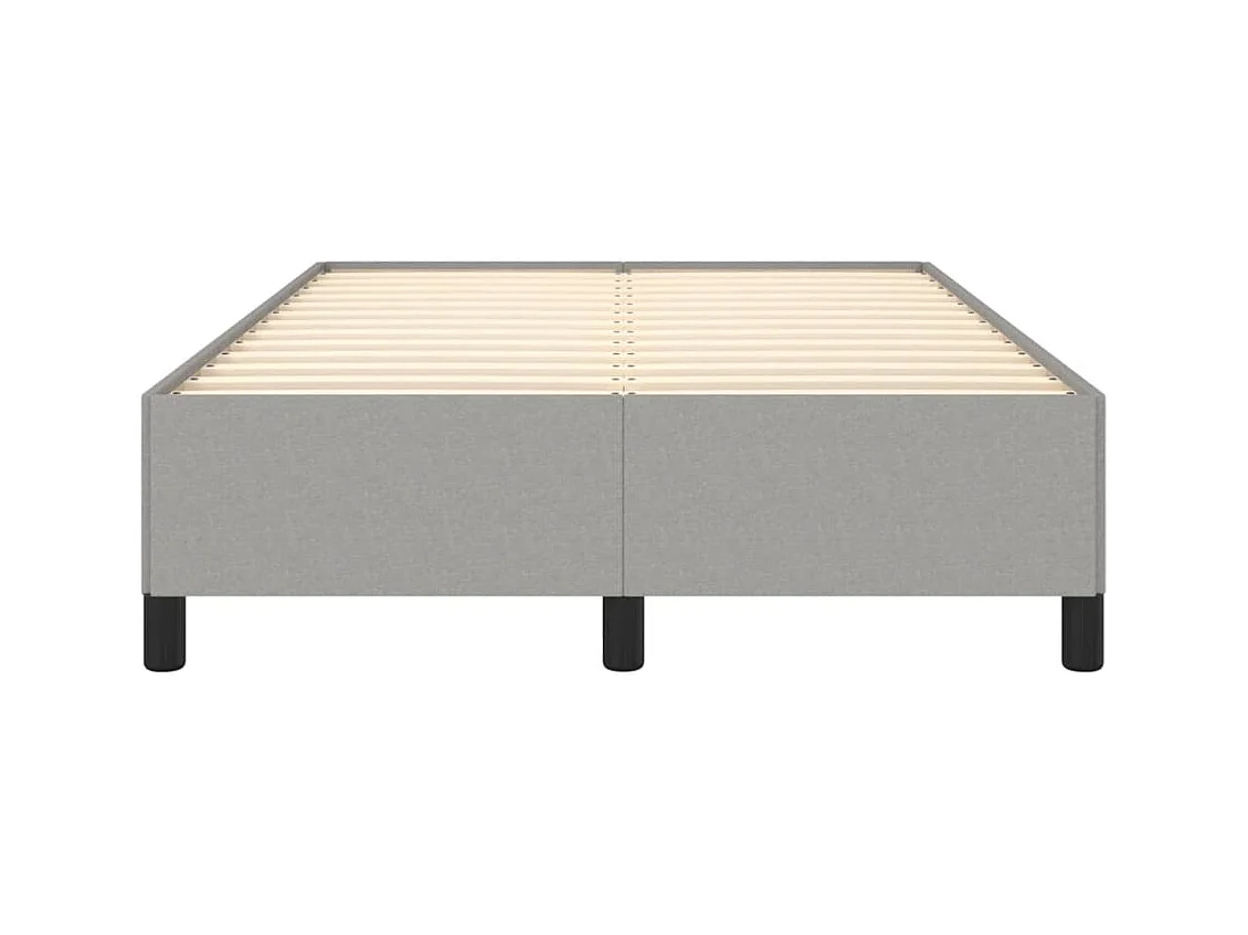 Estructura de cama sin colchón tela gris claro 120x190 cm