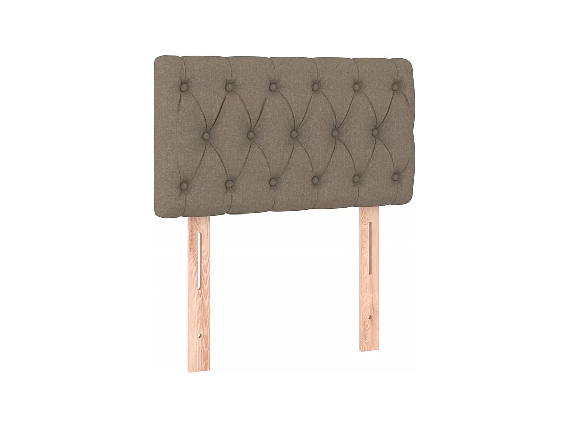 Sommier à lattes de lit avec matelas Taupe 80x200 cm Tissu