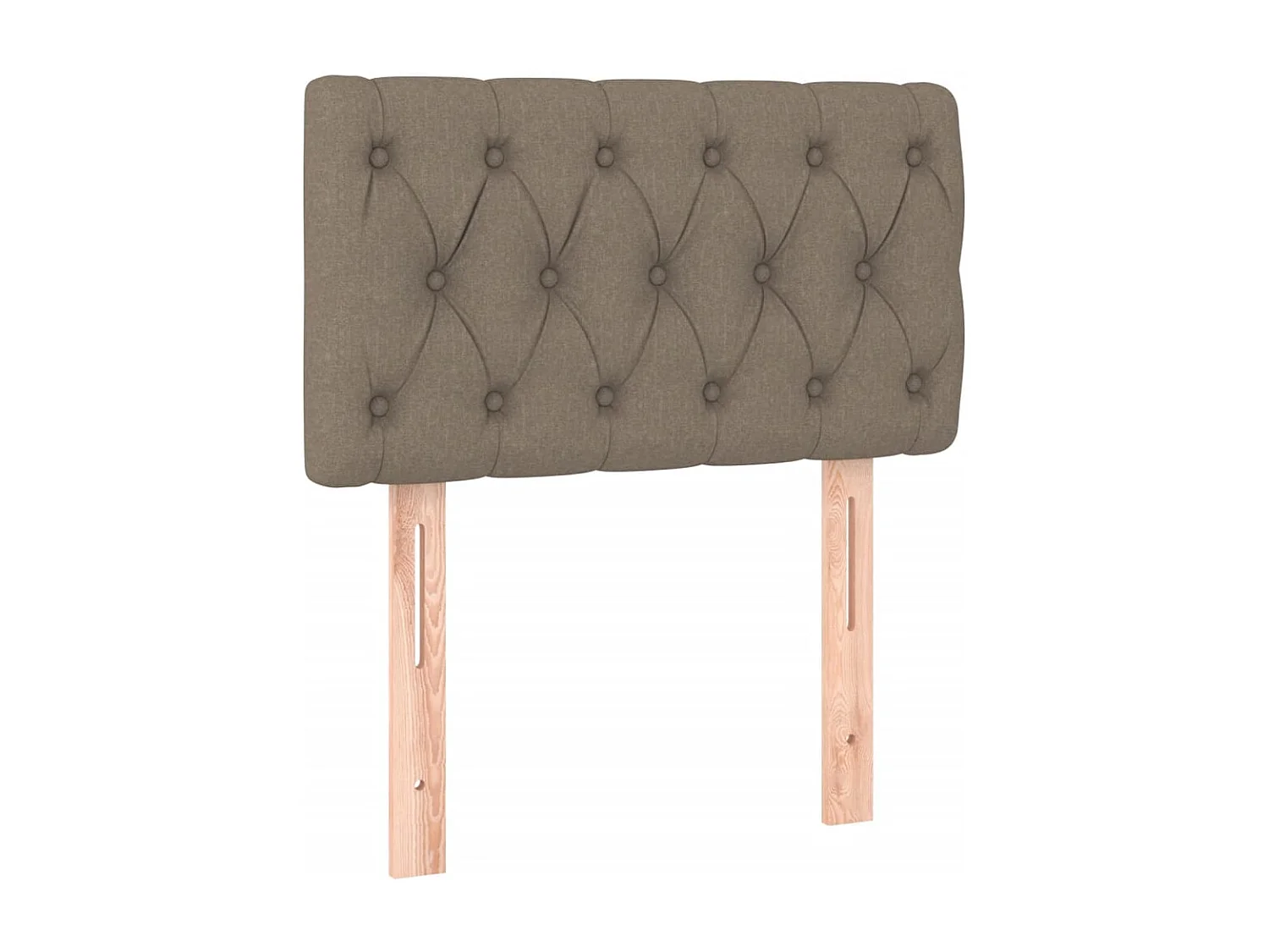 Somier de láminas con colchón Taupe 80x200 cm Tela