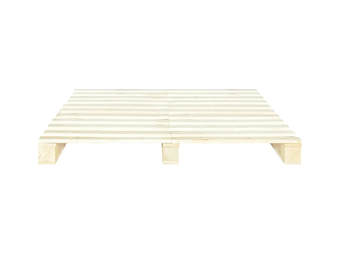 Cadre de lit de palette sans matelas 180x200 cm bois massif pin