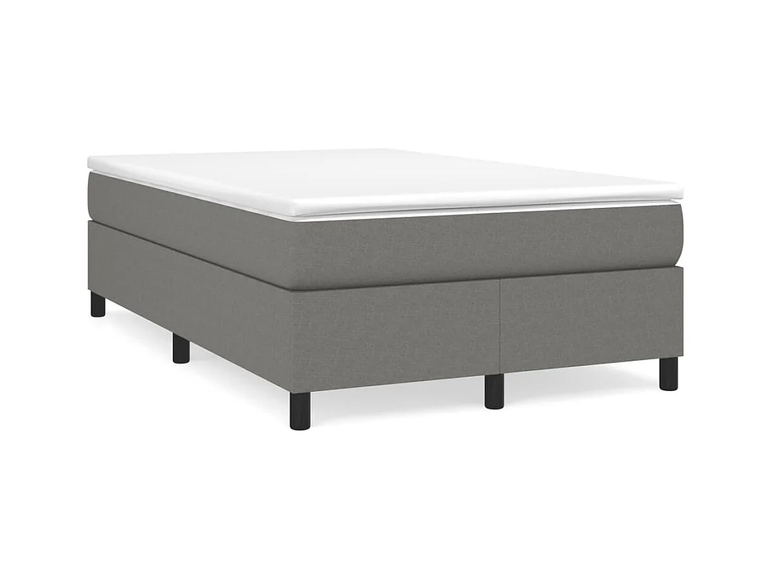 Struttura letto senza materasso tessuto grigio scuro 120x200 cm