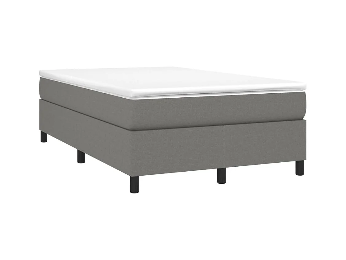 Struttura letto senza materasso tessuto grigio scuro 120x200 cm