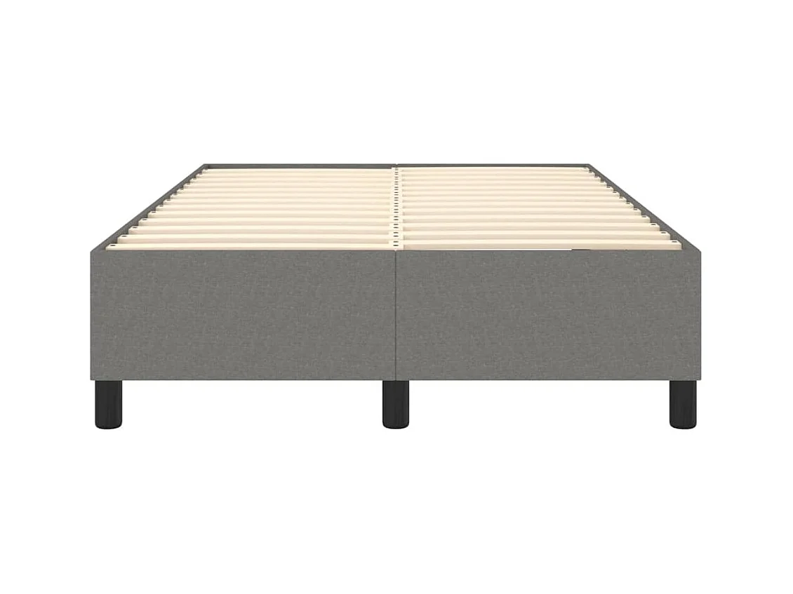 Struttura letto senza materasso tessuto grigio scuro 120x200 cm