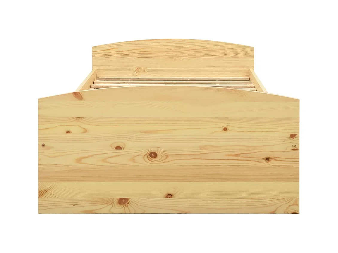 Bettgestell mit 2 Schubladen Kiefer Massivholz 90x200 cm