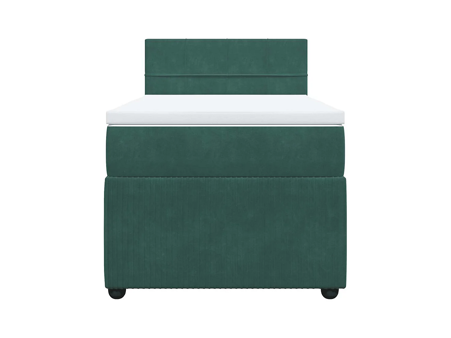 Lattenbodem met matras Donkergroen 90x200 cm