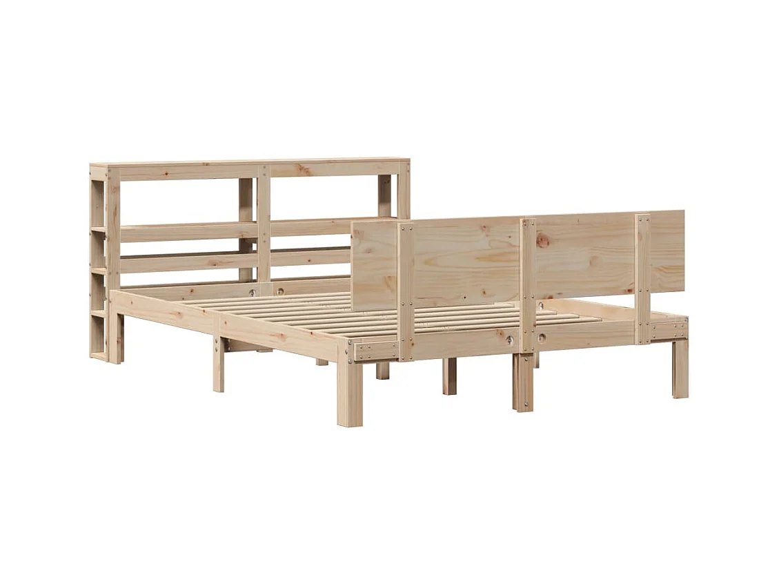 Estructura de cama con cabecero sin colchón 120x200 cm