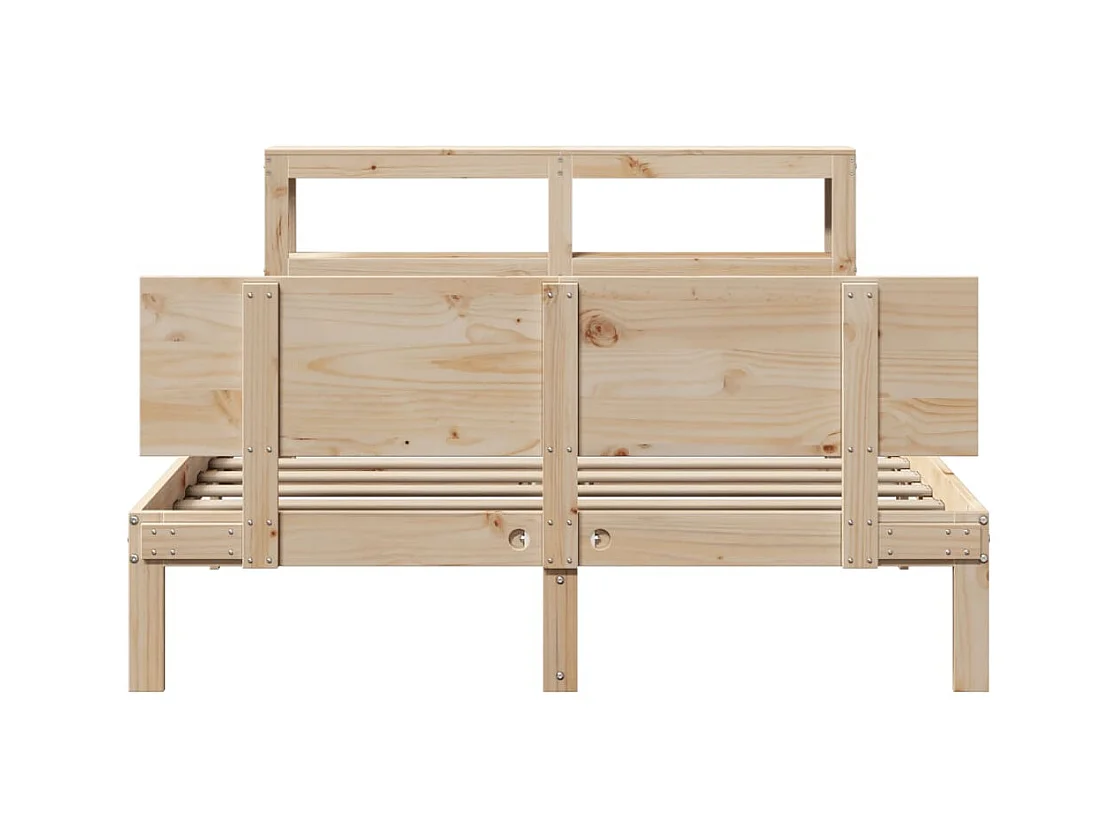 Estructura de cama con cabecero sin colchón 120x200 cm