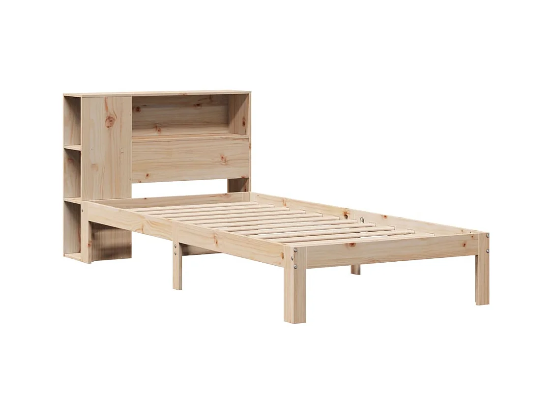 Boekenkastbed zonder matras 90x200 cm massief grenenhout