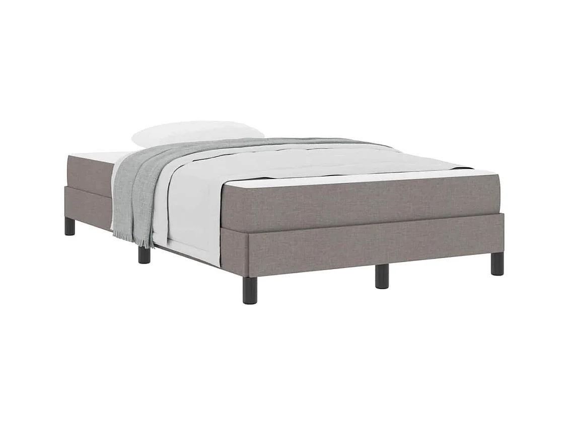 Springbed met Taupe matras 120 x 200 cm stof