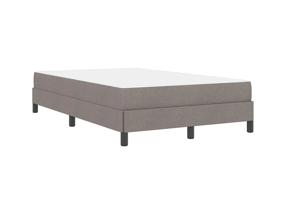 Springbed met Taupe matras 120 x 200 cm stof