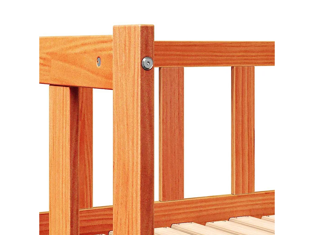 Divano letto con cassetto Marrone cera 203,5 x 184 x 66 cm