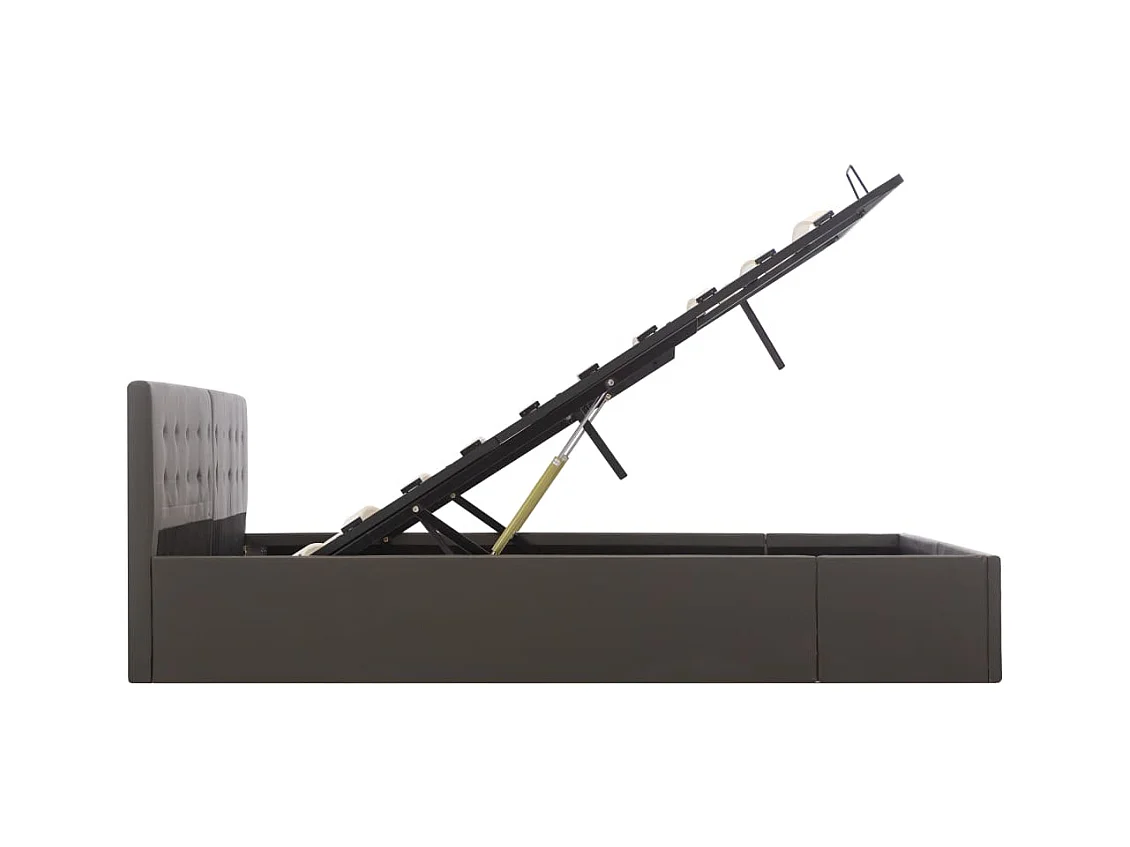 Cadre de lit avec rangement hydraulique Similicuir 180x200 cm