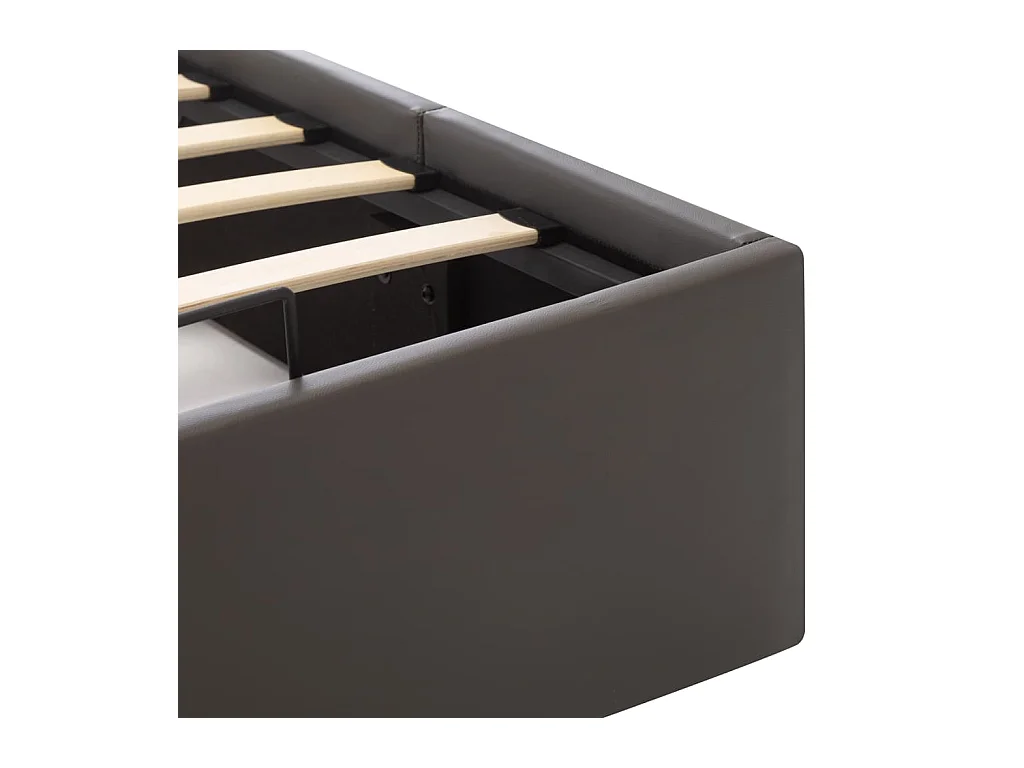 Cadre de lit avec rangement hydraulique Similicuir 180x200 cm