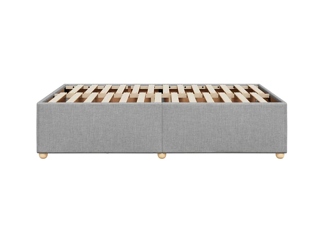 Bedframe zonder matras lichtgrijs 120x200 cm stof