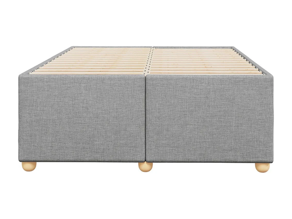 Struttura letto senza materasso tessuto grigio chiaro 120x200 cm
