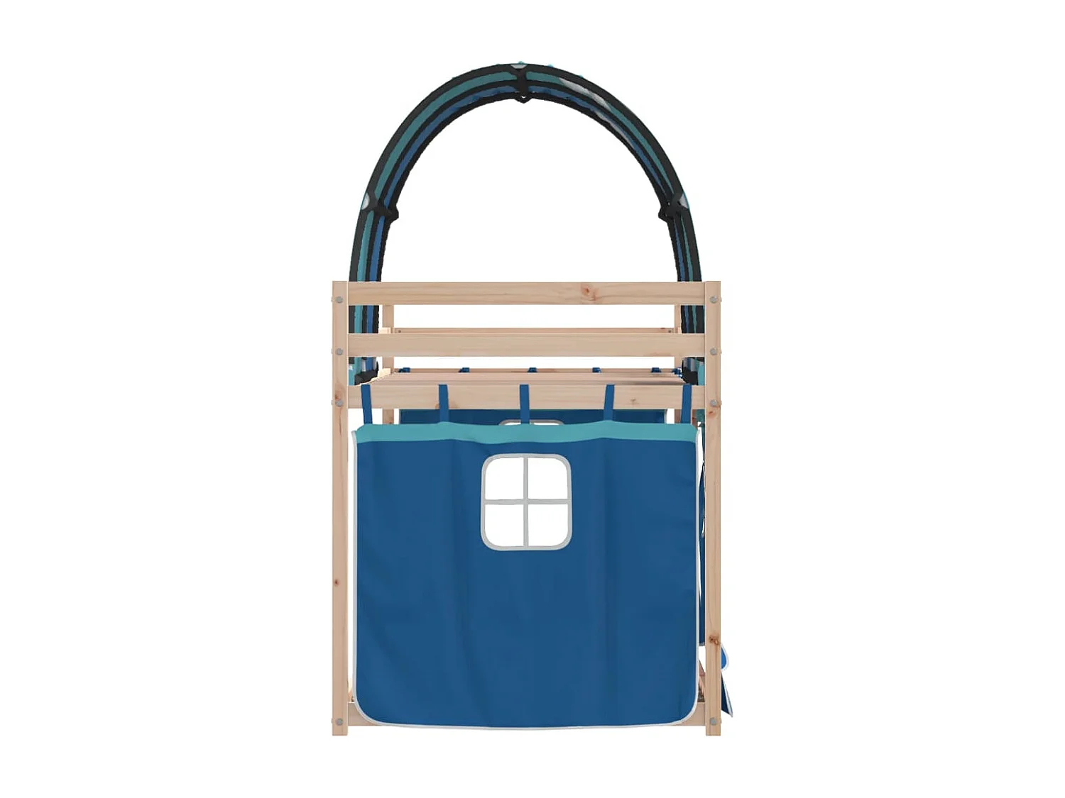 Letto a castello senza materasso 90x200 cm in legno massello di pino