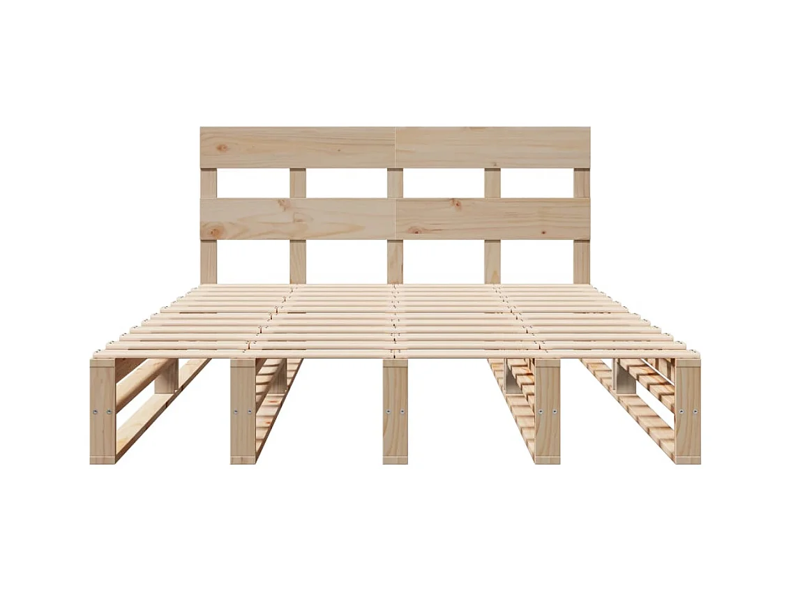 Bedframe zonder matras 140x190 cm massief grenenhout