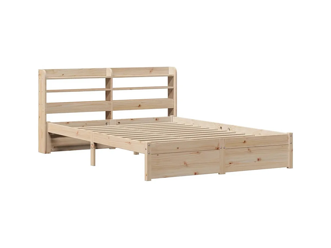 Estructura de cama con cabecero sin colchón 160x200 cm