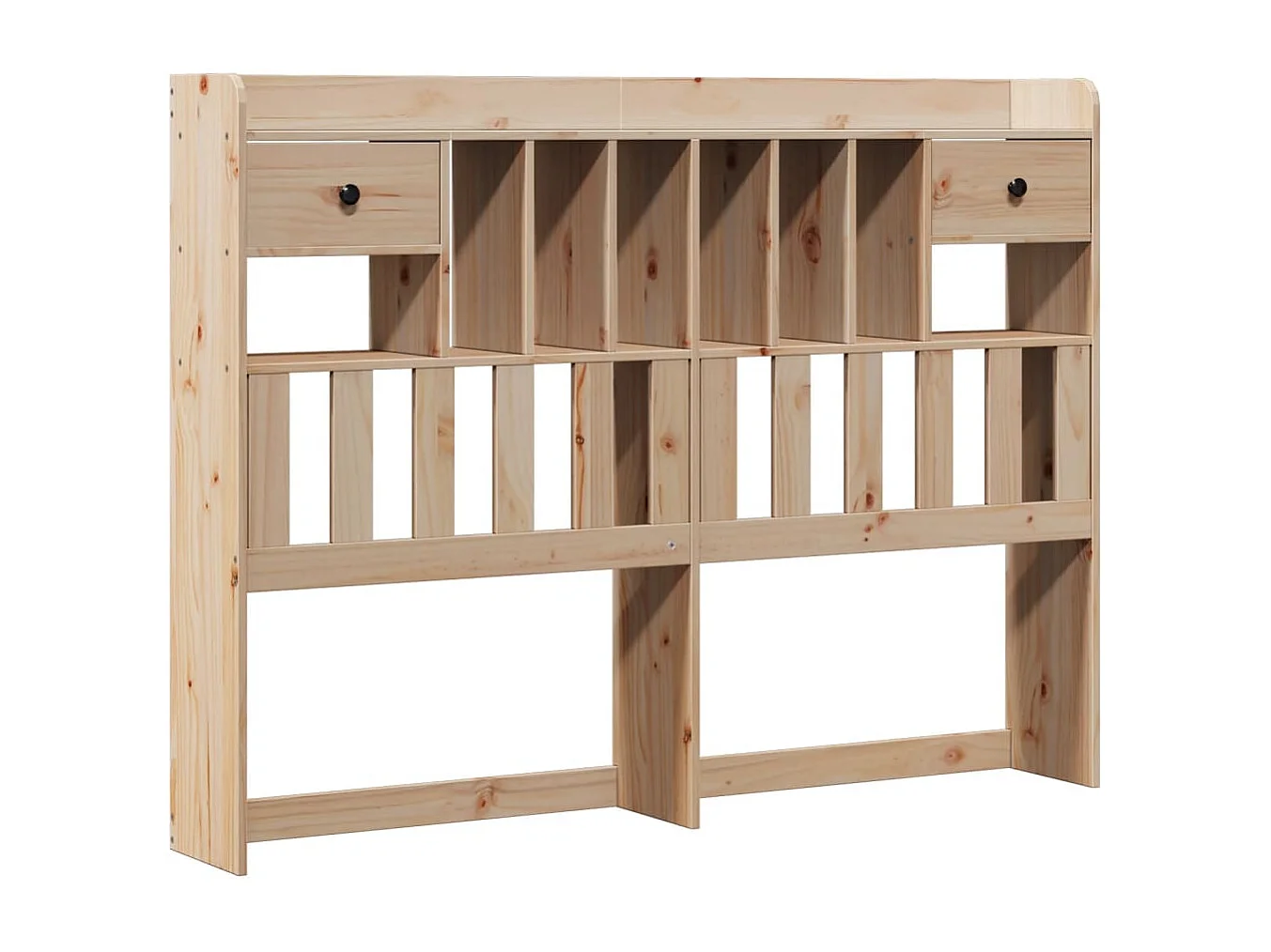 Letto a libreria senza materasso 160x200 cm in legno massello di pino