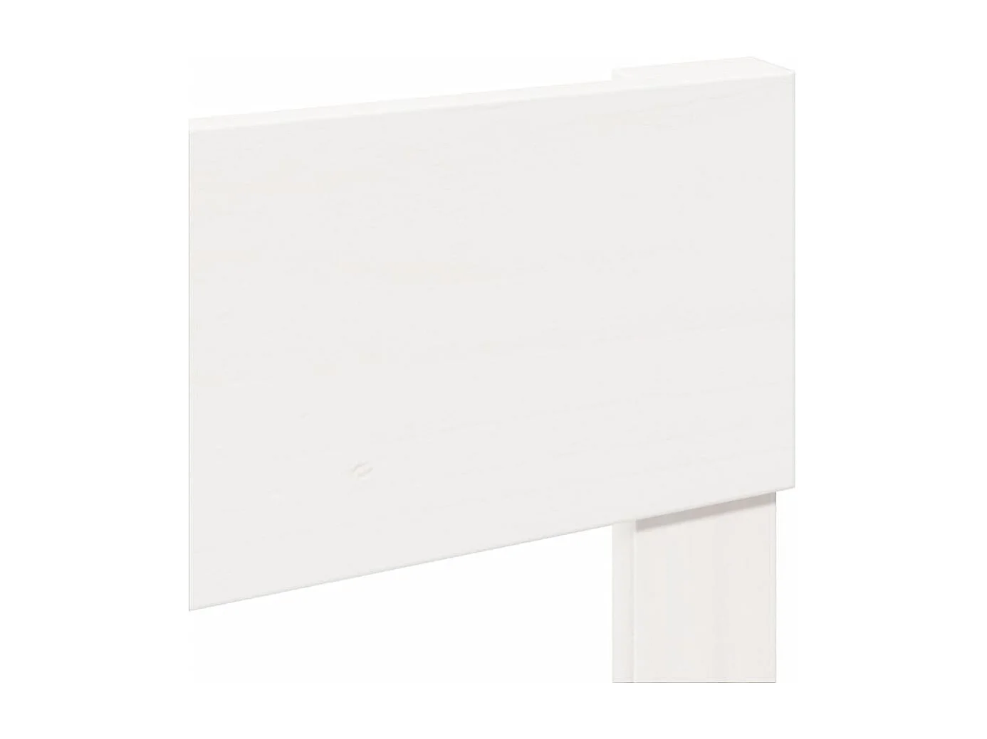 Struttura letto senza materasso bianco 90x200 cm in legno massello di pino