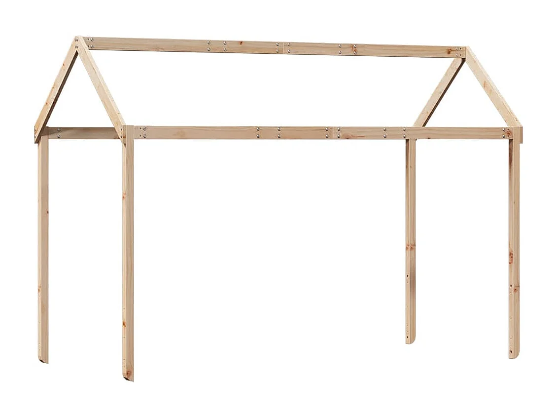 Stapelbed zonder matras 90x190 cm massief grenenhout