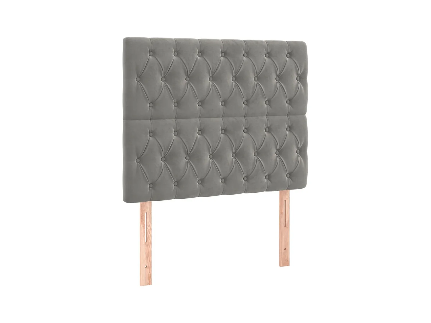 Bedframe zonder matras lichtgrijs 120x200 cm fluweel