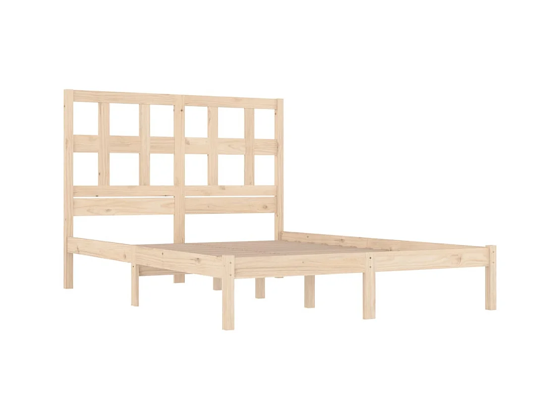 Cadre de lit sans matelas 200x200 cm bois massif de pin