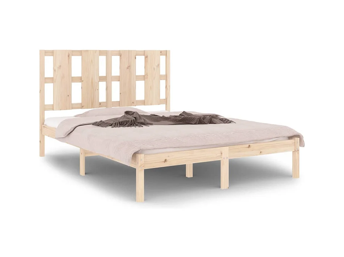 Bedframe zonder matras 140x190 cm massief grenenhout