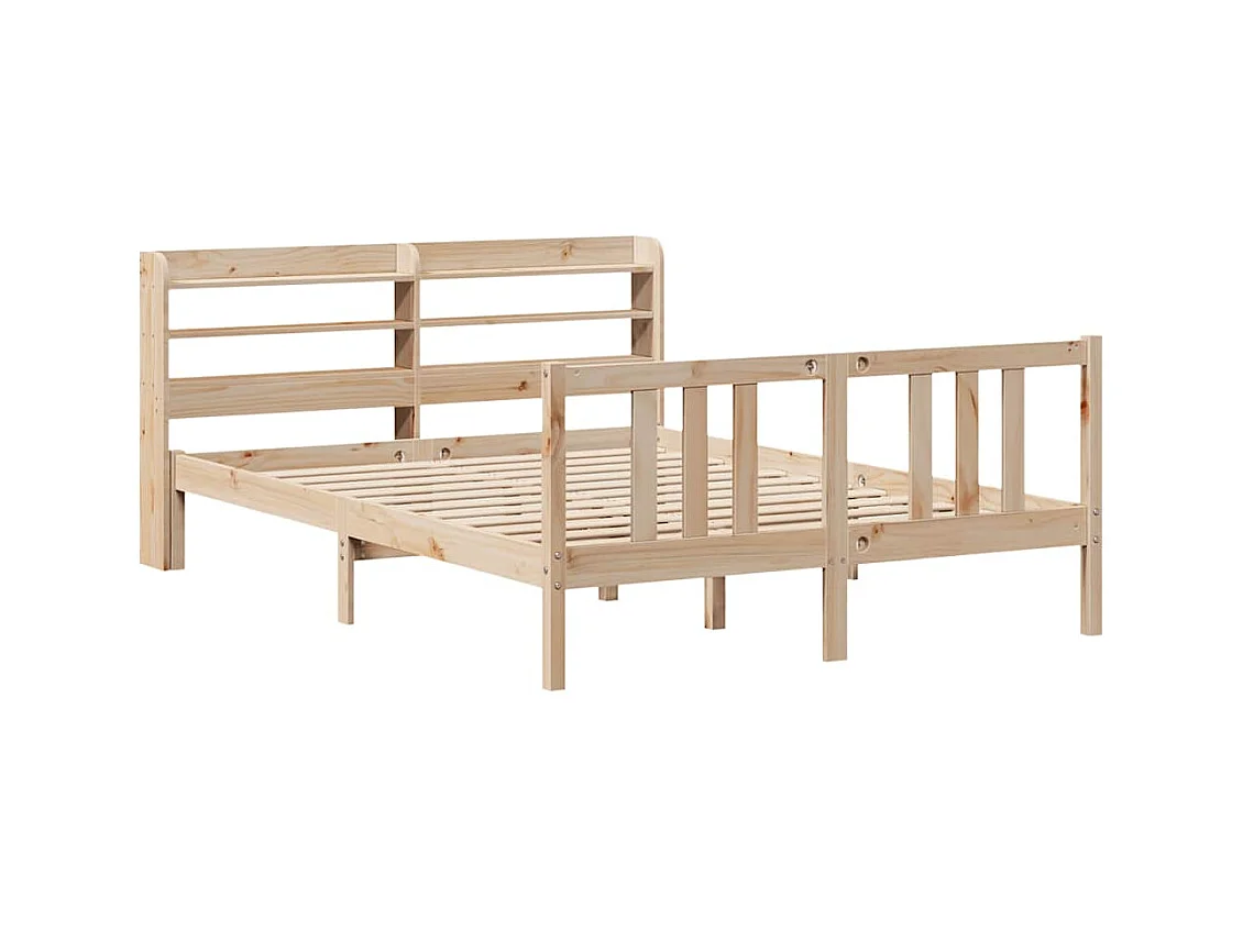 Struttura letto con testiera senza materasso 120x200 cm