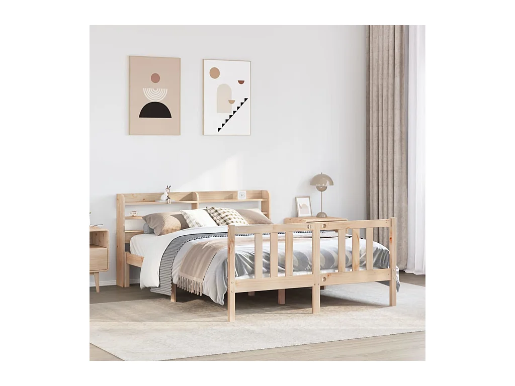 Bedframe met hoofdbord zonder matras 120x200 cm