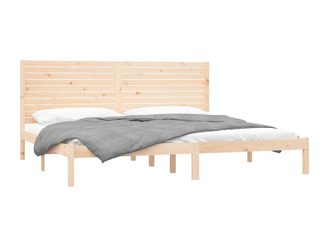 Estructura de cama sin colchón 200x200 cm madera maciza