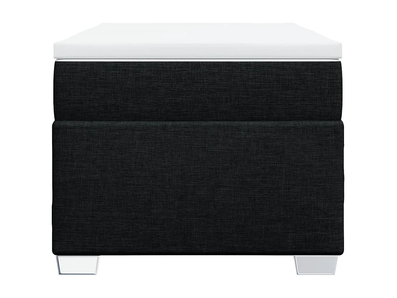 Lattenbodem met matras Zwart 90x190 cm Stof