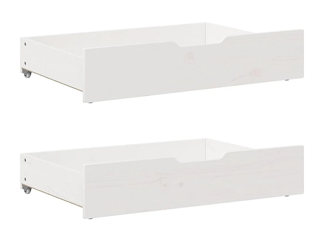 Estructura de cama sin colchón blanco 120x190 cm madera maciza de pino