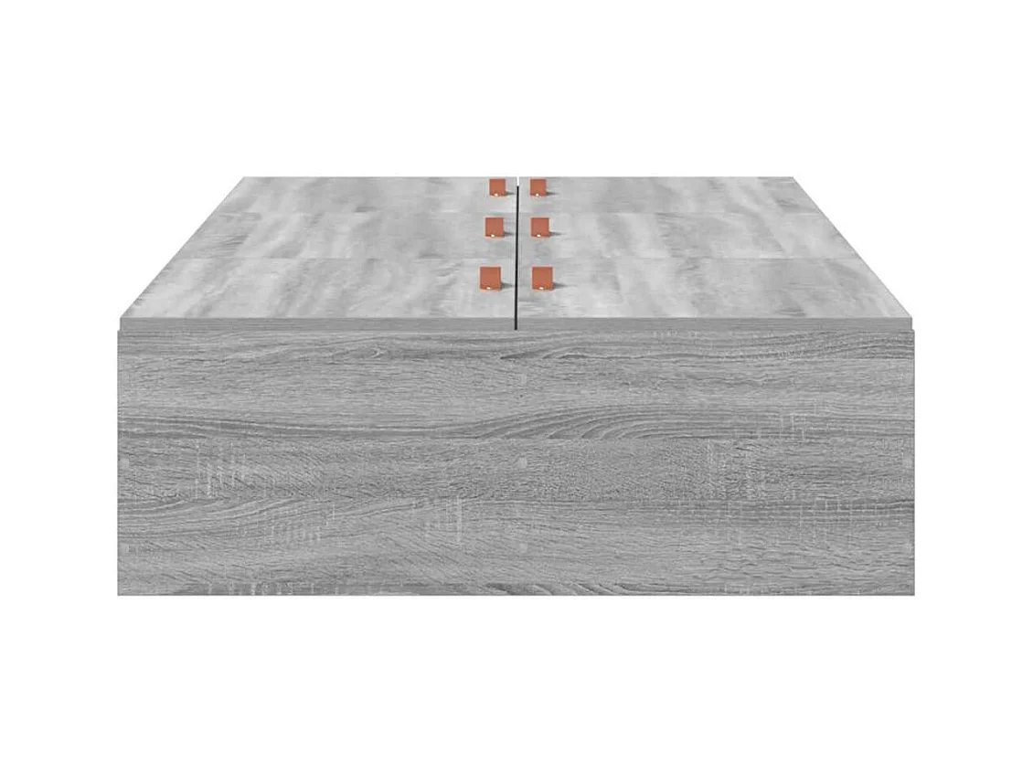 Cadre de lit Sonoma gris 100 x 200 cm Bois d'ingénierie