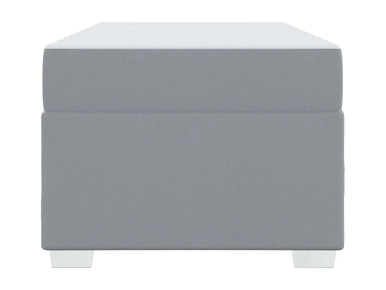 Lichtgrijs bedframe 90 x 200 cm stof