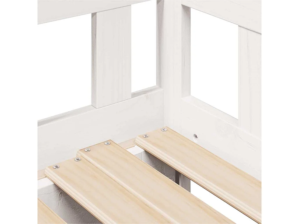 Dagbed met onderschuifbed en lades zonder matras wit 90x190cm