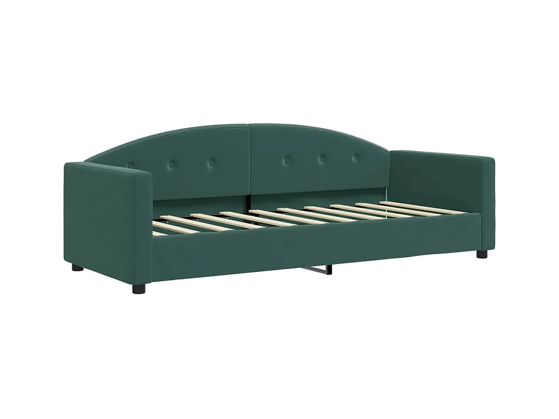 Daybed zonder matras donkergroen 80x200 cm fluweel