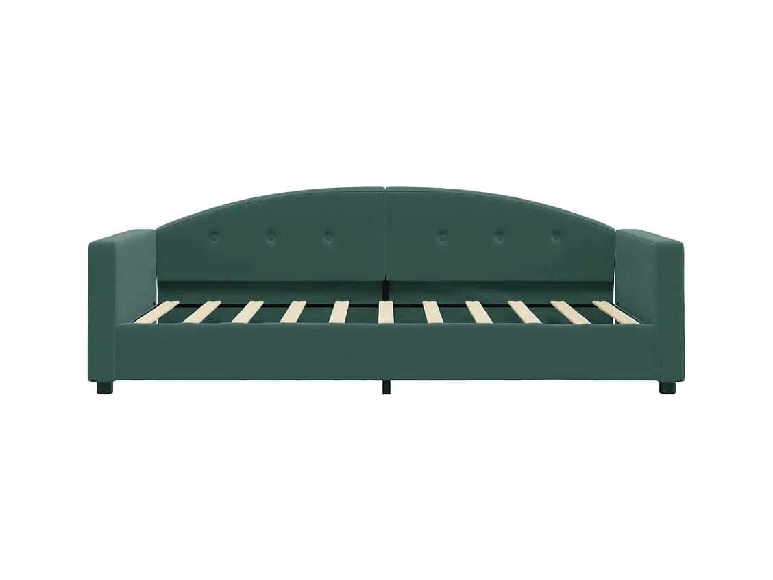 Daybed zonder matras donkergroen 80x200 cm fluweel