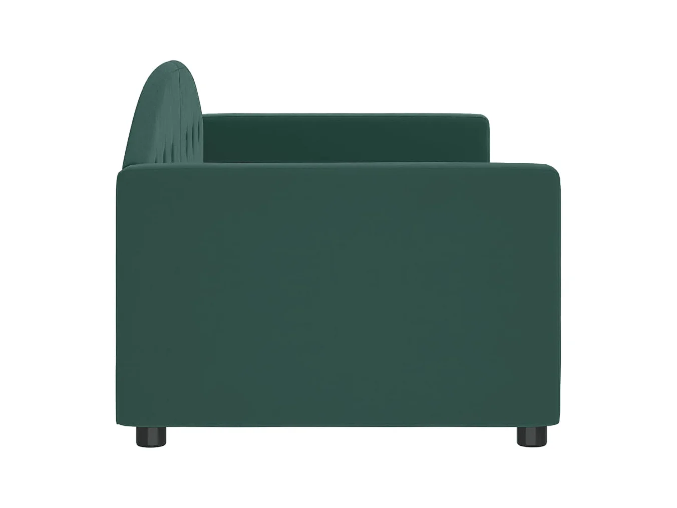 Daybed zonder matras donkergroen 80x200 cm fluweel